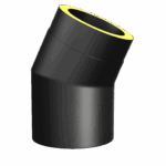 Halvisloret bend ø150 15/30/45gr - Norvai